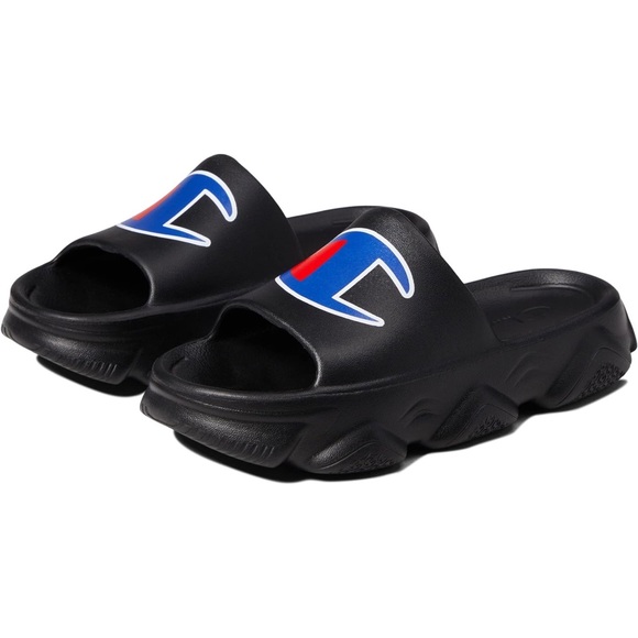 Champion Meloso Squish Slide Black Red Size 11 Sandal Champ Soft - Picture 1 of 11
